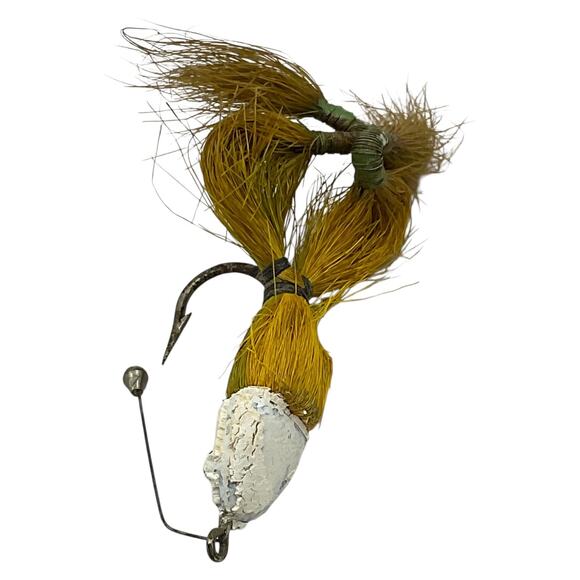 South Bend Weighted Casting Frog Lure Vintage Weedless with Hair Legs - Picture 5 of 5